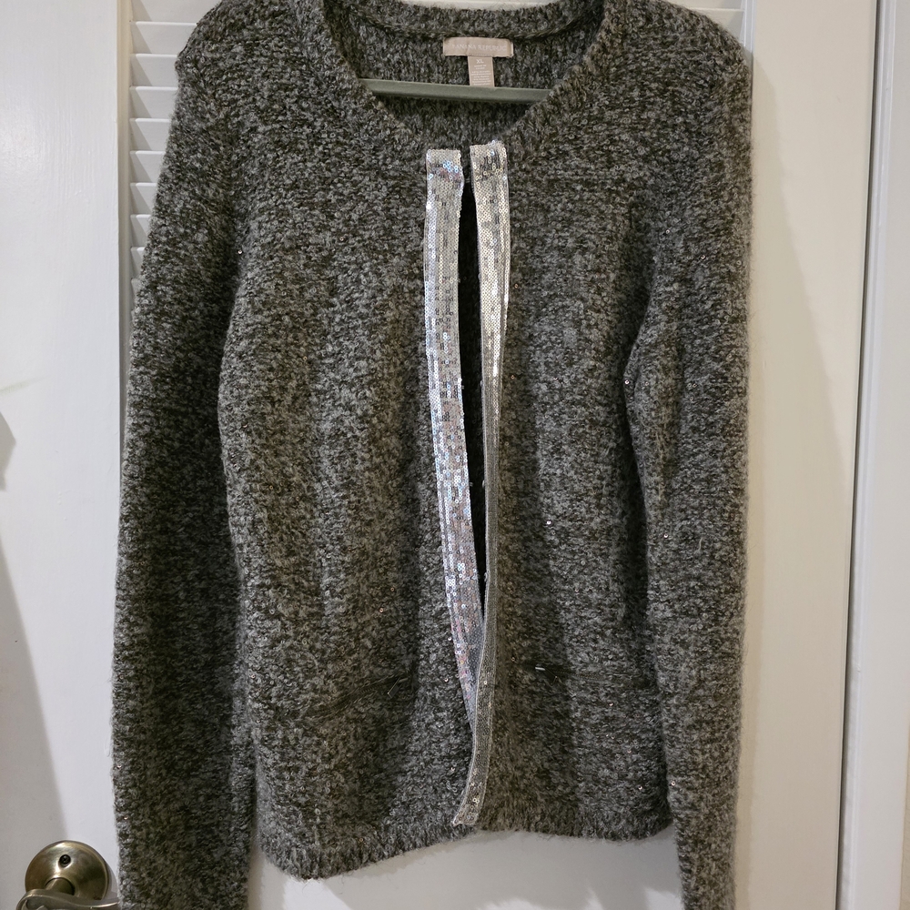 Banana Republic Vintage (c. 2013) Jacket with Silver Sequin Details